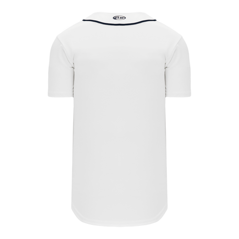 Athletic Knit Full Button Baseball Jersey with Braided Trim (BA5500)